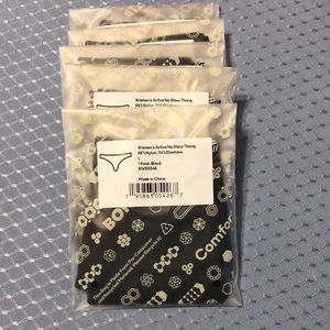 Bombas Active no show thong, 5 pack